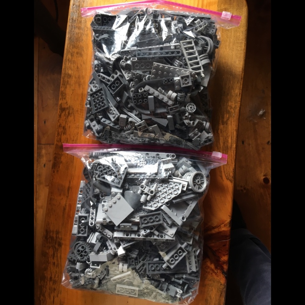 Legos grays used washed over 4 pounds